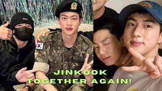 Jungkook glued to Jin as well ️‍🩹