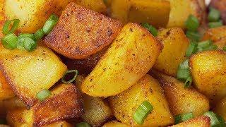 Country Fried Potato Wedges. Recipe by Always Yummy