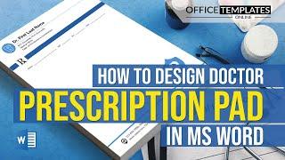 How to Design Doctor Prescription Pad in MS Word  Dental Doctor Letterhead Design