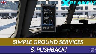 XP12 QUICK LOOK - SIMPLE GROUND SERVICES & PUSHBACK ENGLISH