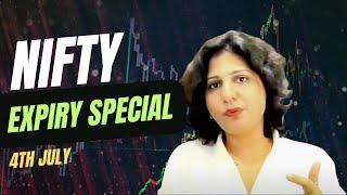 NIFTY& BANKNIFTY ANALYSIS WITH LOGIC & LEVELS II for 4th July II By Swapnja Sharmaa II