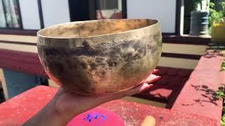 Antique koprebati singing bowl