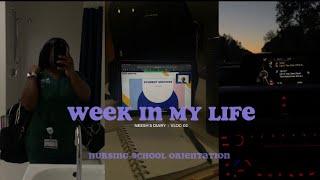 WEEK IN MY LIFE  Nursing School Orientation + New Job Update