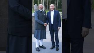 PM Modi meets President Vladimir Putin at the Presidential Palace in Moscow  #shorts