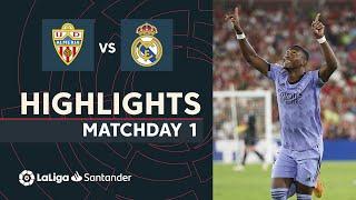 Resumen de UD Almería vs Real Madrid 1-2