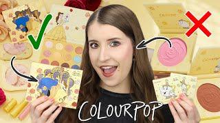 COLOURPOP BEAUTY AND THE BEAST COLLECTION SWATCHES + REVIEW