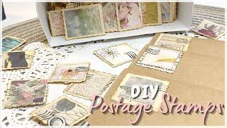  DIY Faux Postage Stamps 