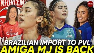 AMIGA MJ Perez is BACK w CIGNAL Reunion w Dawn REMATCH vs Bell YOUNG Brazilian IMPORT sa PVL