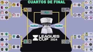 ASÍ se JUGARÁN los CUARTOS DE FINAL en la LEAGUES CUP 2024