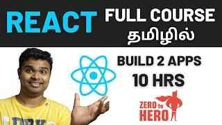 React Js Tutorial for beginners in Tamil 2024 Full Course for Beginners Basic to Advanced concepts