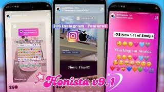 iOS Instagram Android  Honista v9.1 with new iOS Fonts + iOS 17.4 Emojis