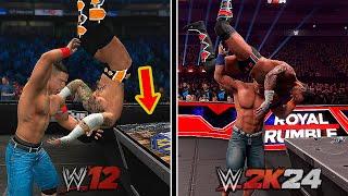 WWE 12 Vs. WWE 2K24 Epic Finishers Comparison 