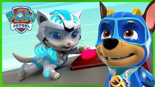 ¡Los Mighty Pups Super Paws y la Cuadrilla Cat detienen un cohete - PAW Patrol Episodio Español