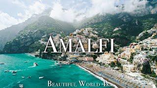 Amalfi Coast 4K Drone Nature Film - Peaceful Piano Music - Scenic Relaxation