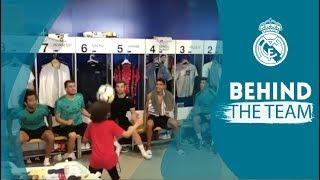 MARCELOs son ENZO shows off his skills in the Real Madrid dressing room