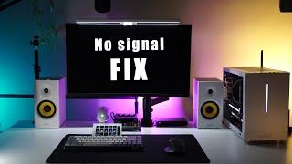 Pc is on but no monitor signal fix UPDATED 2024