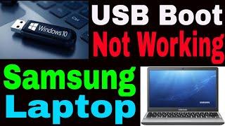 Samsung Laptop USB Boot Not Working