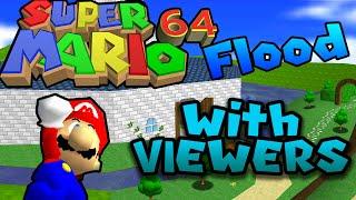 Mario 64 STAR ROAD FLOOD with VIEWERS