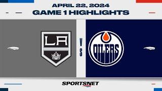 NHL Game 1 Highlights  Kings vs. Oilers - April 22 2024