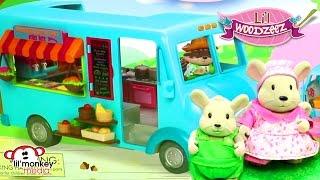 Lil Woodzeez Honeysuckle Sweets & Treats Food Truck Playset