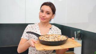 All in one pan Rice with minced meat for lunch or dinner