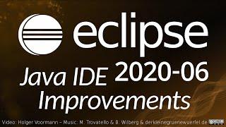 Eclipse 2020-06 Java IDE Improvements including Git and general improvements