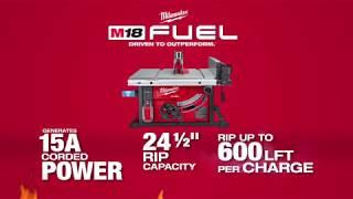 PROMO Milwaukee 2736-21HD M18 FUEL 8-14 Table Saw with One-Key 12Ah Kit