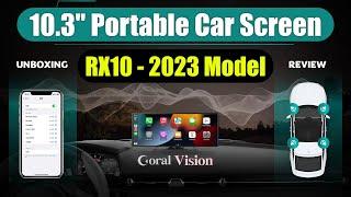 Latest 10.3 Portable Car Screen - Coral Vision RX10    UNBOXING REVIEW