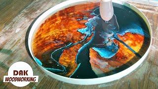 Resin Art Table  Wood Projects  DAK Woodworking
