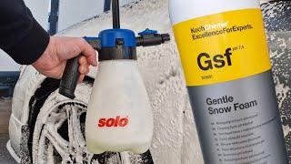 Solo Cleanline Vario Foam Sprayer & Koch Chemie GSF Gentle Snow Foam #autodetailing #cardetailing