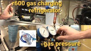 how to charging gass r600gass charging r600r600a gas charging refrigerator