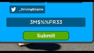 NO WAY 5000000$ CASH Code working.. UPDATE Roblox Driving Empire Codes