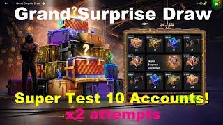 Grand Surprise Draw WoT Blitz - Mega Test 10x Accounts  Hunting for Gold and TOP Premium Tanks