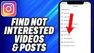 How To Find Instagram Not Interested Videos and Posts 2024 - Easy Fix