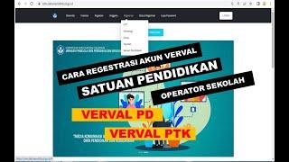 CARA DAFTAR REGISTRASI AKUN OPERATOR SEKOLAH DI SDM DATA KEMDIKBUD TERBARU