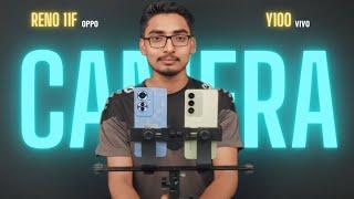 Oppo Reno 11F 5G VS Vivo Y100  Camera Comparison Test  Night Mode Steady 4K Portrait Selfie