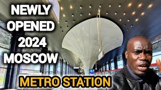 Exploring Newly Opened 2024 Moscows Futuristic  Metro Station in Russia New Moscow metro 2024