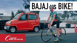 New Bajaj Qute vs Bicycle - Drag Race