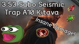 353 Saboteur Seismic TrapExsang A10 Kitava deathless lvling run for 3.16 league start