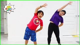 Kids Workout Video at home 30mins Family fun with  Ryans World