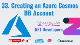 33. Creating an Azure Cosmos DB Account  Mastering Microsoft Azure for .NET Developers