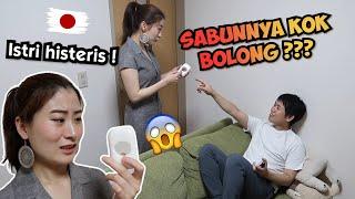 REAKSI ISTRI JEPANG PAS LIAT SABUN BOLONG DI KAMAR MANDI