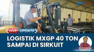 Logistik Motocross Grand Prix 2024 Tiba di Sirkuit Selaparang Lombok Motor hingga Peralatan Siaran