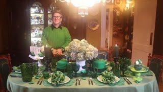 St. Patricks Day Tablescape - St. Patricks Day Table setting