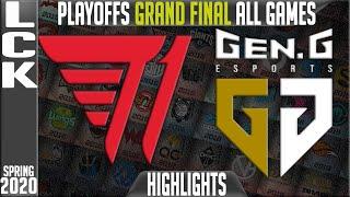T1 vs GEN Highlights ALL GAMES  LCK Spring 2020 Playoffs GRAND FINAL  T1 vs Gen.G