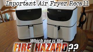 COSORI Air Fryer Fire Hazard  What You Should Know About the Recall