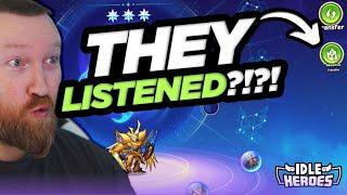 Idle Heroes - They FINALLY Listened to Feedback??