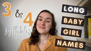 15 LONG BABY GIRL NAMES  BABY NAME HELP