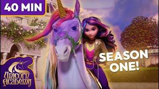 Unicorn Academy FULL SEASON 1  in 40 minutes  Cartoons for Kids