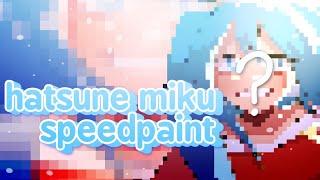 hatsune miku speedpaint - kocchi muite baby